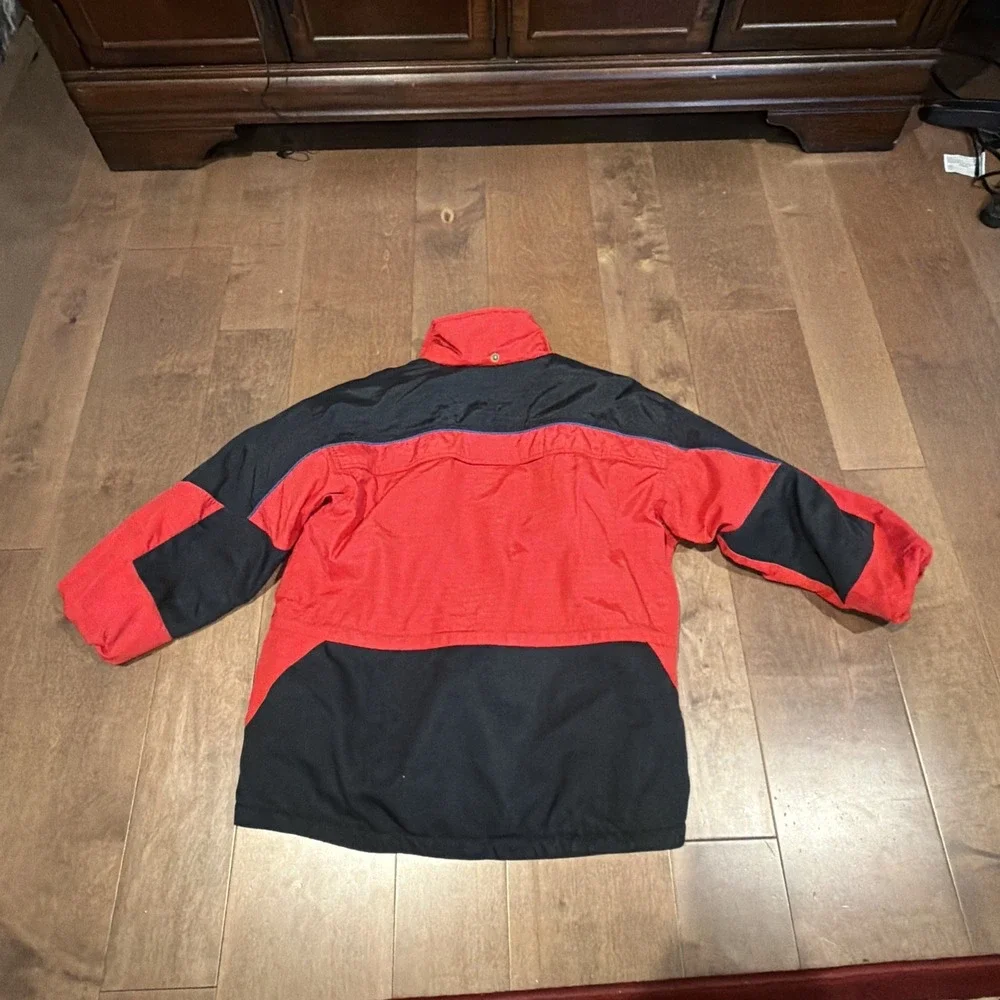Columbia Red Black Tectonite Winter Jacket Kids Boys 14/16 No Hood – Used